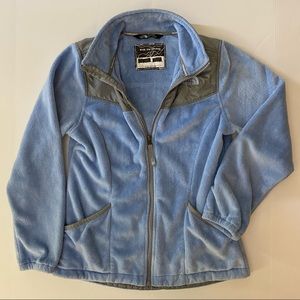 The North face Oso baby blue soft fleece jacket